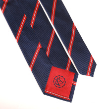 Corbatas de seda de encargo bordadas tejidas Jacquard para hombre con el logotipo
